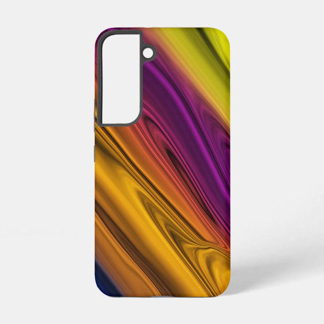 Liquid Paint Abstract Samsung Galaxy S22 Case (Back)