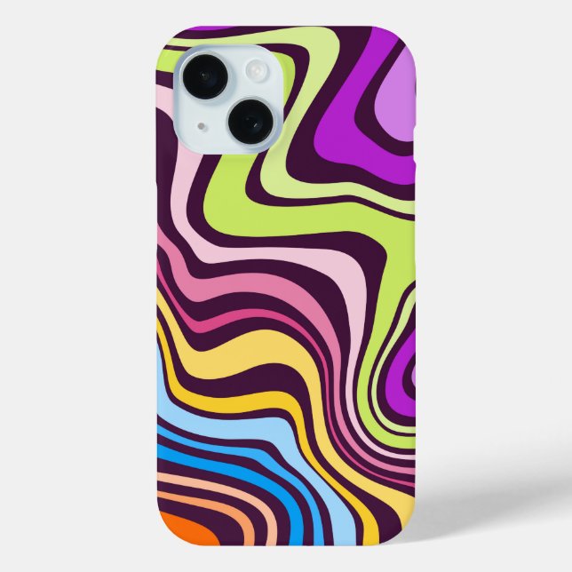 Liquid Paint Marbling Effect  Case-Mate iPhone Case (Back)