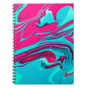 Liquid paper marbling paint background. Fluid pain Notebook