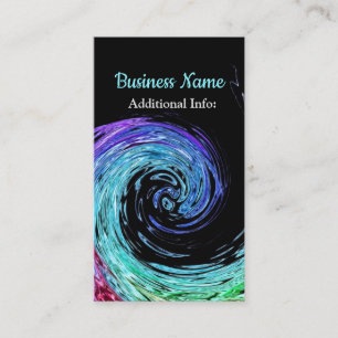 Liquid Rainbow Wave Business Card 2