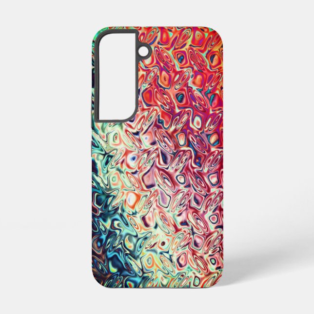 Liquid Red Gel Abstract Samsung Galaxy S22 Case (Back)