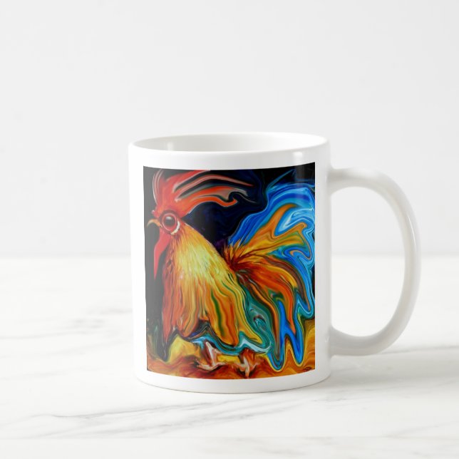liquid rooster, liquid rooster coffee mug (Right)