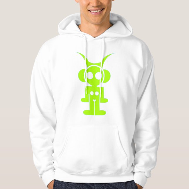 LIQUID SKY HOOD (green print ) Hoodie (Front)
