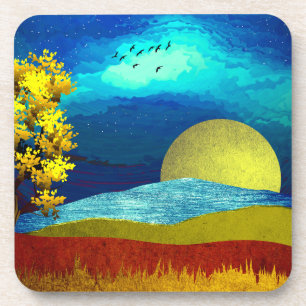 Liquid Sky Landscape Coaster
