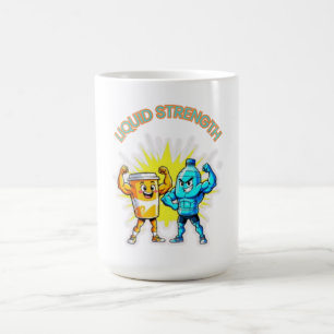 Liquid Strength – Funny Juice & Water Muscle Desig Coffee Mug