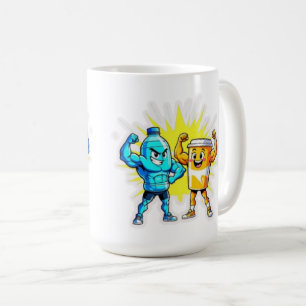 Liquid Strength – Funny Juice & Water Muscle Desig Coffee Mug