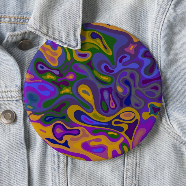 Liquid surface 11 6 cm round badge (In Situ)