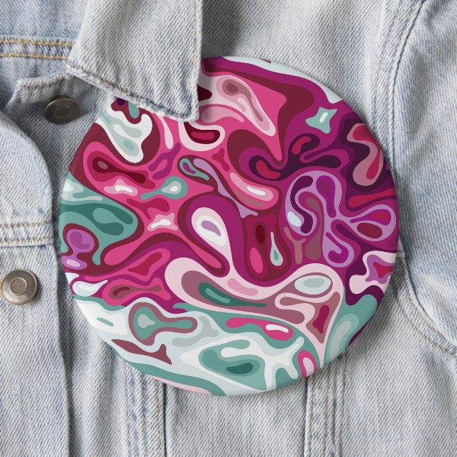Liquid surface 3 6 cm round badge (In Situ)