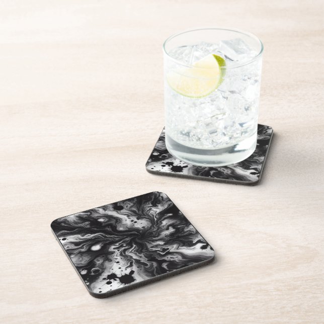 Liquid Tie Die Beverage Coaster (Right Side)
