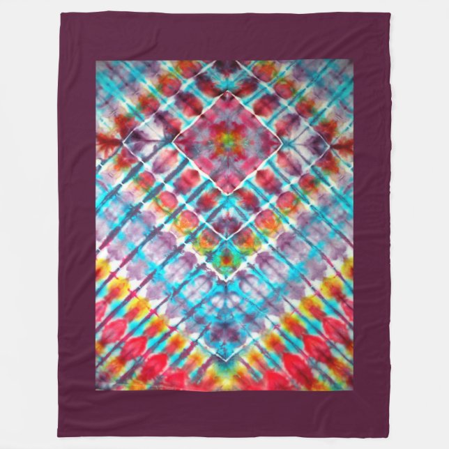 Liquid Vector Pattern Fleece Blanket (Front)