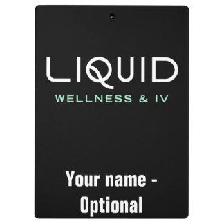 Liquid Wellness & IV Clipboard - Black