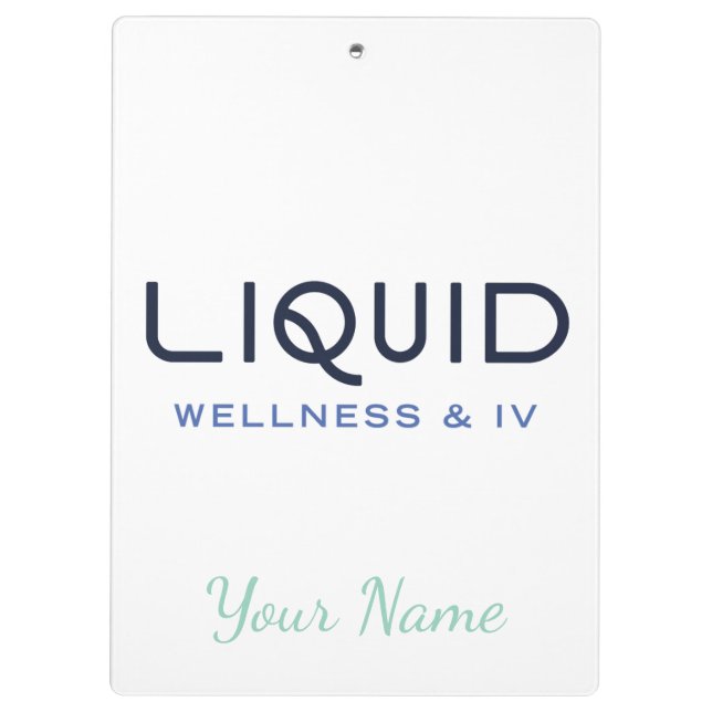  Liquid Wellness + IV Clipboard - Personalized (Back)