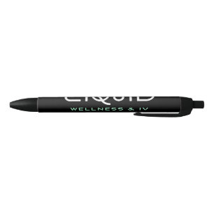Liquid Wellness & IV Notebook - Black Ink Pen