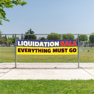 Liquidation Sale Everything Must Go Business Banner