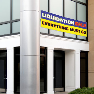 Liquidation Sale Everything Must Go Business Banner