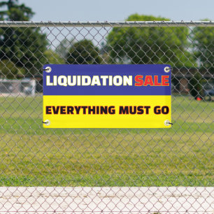Liquidation Sale Everything Must Go Business Banner