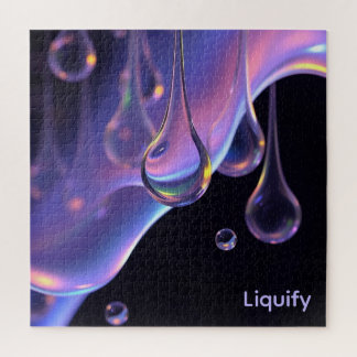 Liquify - AI Fantasy Sci-fi Digital Art Print Jigsaw Puzzle