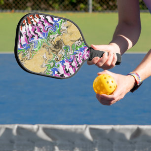 Liquify multicolours pickleball paddle