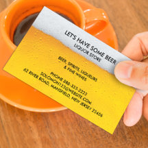 Liquor Beer Store Business Card