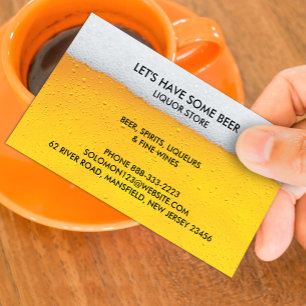 Liquor Beer Store Business Card