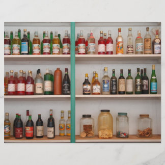 Liquor bottles flyer