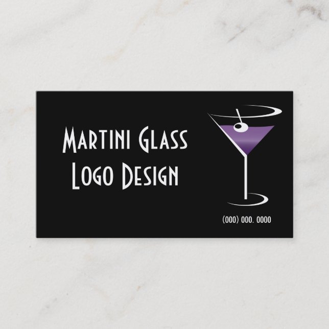 Liquor Logo Business Card (Front)