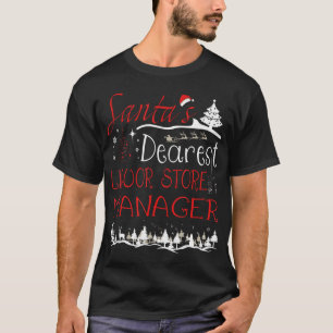 Liquor Store Manager Xmas Job Funny Christmas T-Shirt