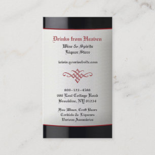 Liquor Wine Store Business Card