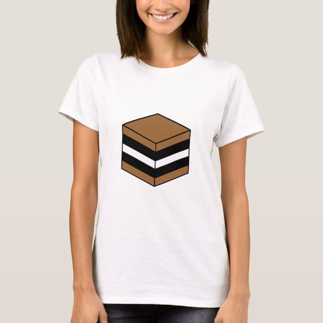 Liquorice All Sort - Brown, White & Black T-Shirt (Front)