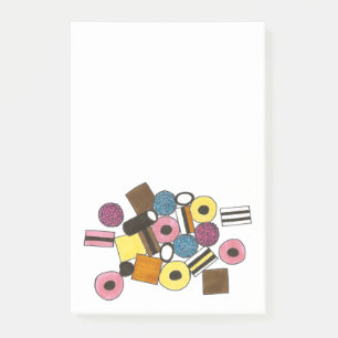 Liquorice All Sorts Allsorts Candy Post It Notes