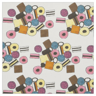 Liquorice Allsorts All Sorts Candy Foodie Fabric