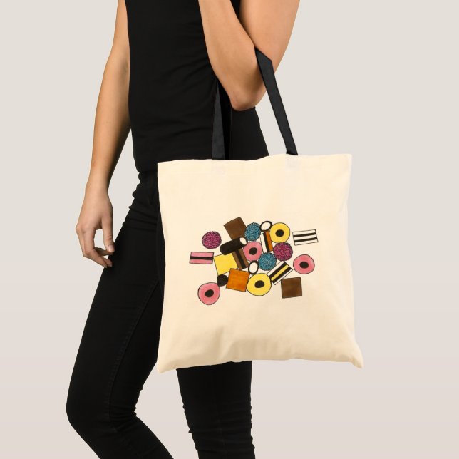 Liquorice Allsorts All Sorts Candy Liquorice Tote Bag (Front (Product))