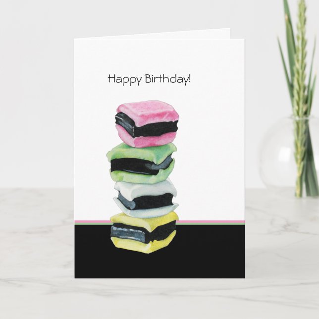 Liquorice Allsorts Birthday Card (Front)