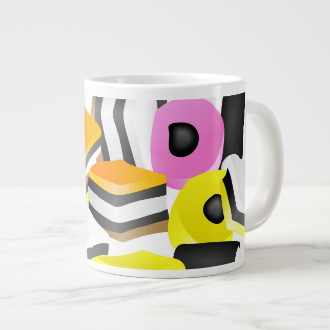 Liquorice Allsorts Large Coffee Mug (Front Right)