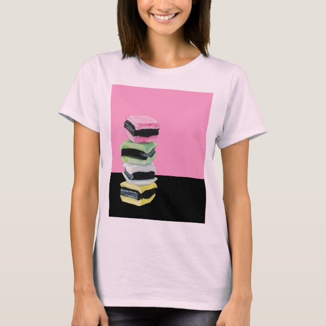 Liquorice Allsorts pink Ladies T-shirt (Front)