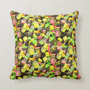Liquorice Allsorts Sweet Candy Cushion