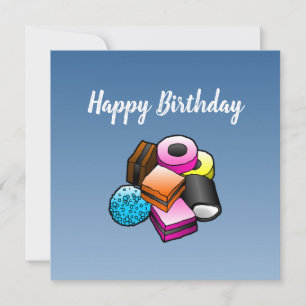 Liquorice Confectionery Birthday Card