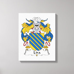 Lira Family Crest Canvas Print