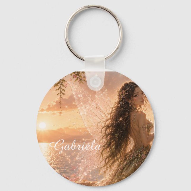 Liravelle Enchanted Fairy Garden Keychain (Front)