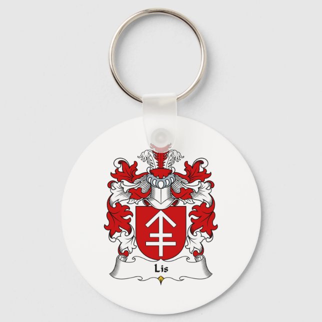 Lis Family Crest Key Ring (Front)