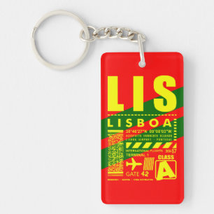 LIS Lisbon Airport Key Ring