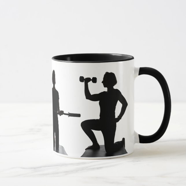 Lisa Carusone Silhouette Exercise Mug (Right)
