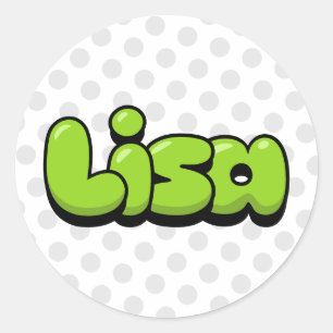 Lisa Classic Round Sticker