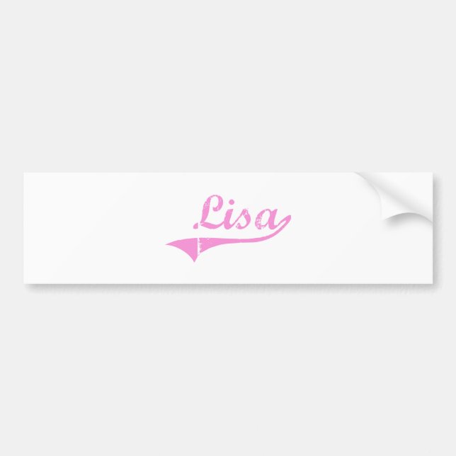 Lisa Classic Style Name Bumper Sticker (Front)
