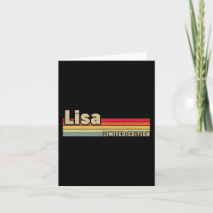 Lisa Gift Name Personalised Birthday Fun Christmas Card