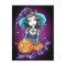 "Lisa" Halloween Pumpkin Witch Postcard