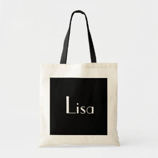 Lisa In Black And White II Tote Bag