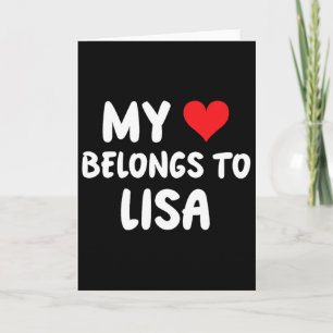 Lisa - My Heart Belongs To Lisa - Love Card