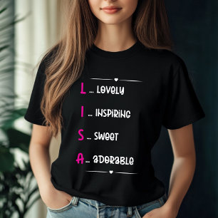 Lisa Personalised Name Design T-Shirt