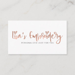 Lisa's Embroidery Not Editable Template Business Card